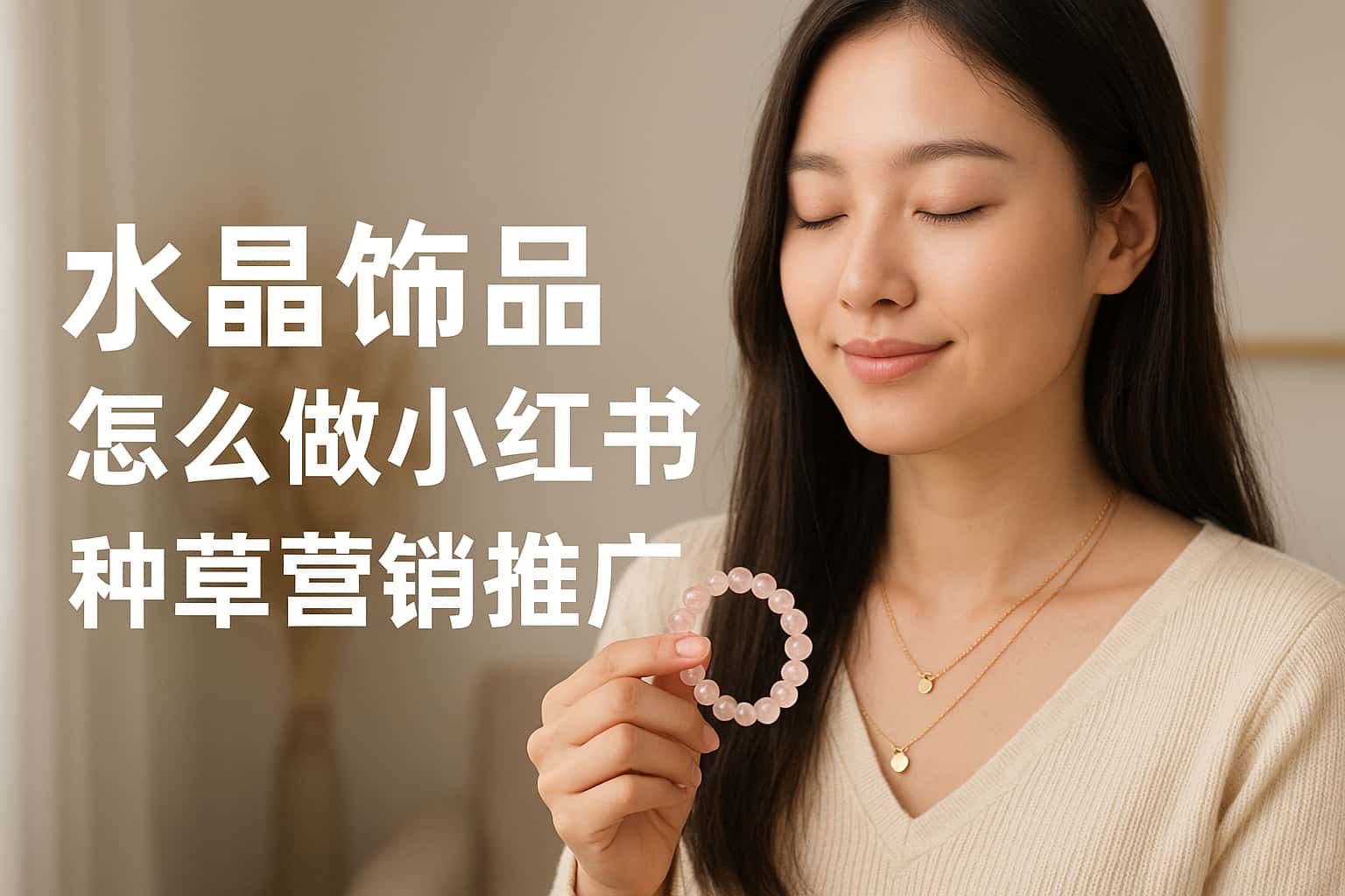 水晶飾品怎么做小紅書種草營銷推廣
